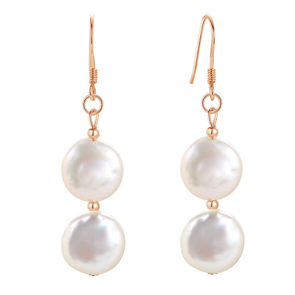 FE1689 925 Sterling Silver Freshwater Pearl Earrings