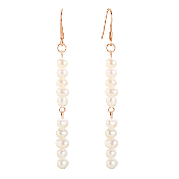 FE1688 925 Sterling Silver Freshwater Pearl Earrings