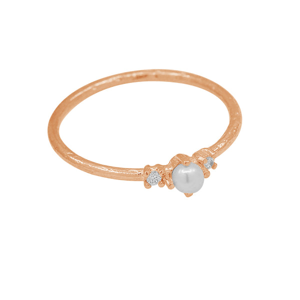 FJ0724 925 Sterling Silver Freshwater Pearl Ring