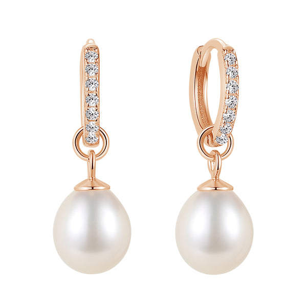 FE1722 925 Sterling Silver Freshwater Pearl Earrings