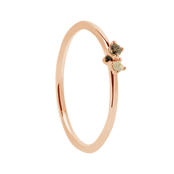 FJ0283 925 Sterling Silver Simple Fine Zircon Ring