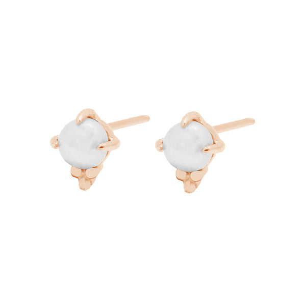 FE1571 925 Sterling Silver Pearl Stud Earrings