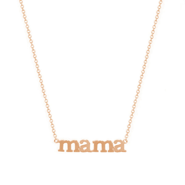 FX0465 925 Sterling Silver MAMA Pendant Necklace