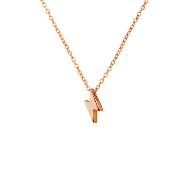 FX0393 925 Sterling Silver Lightning Pendant Necklace