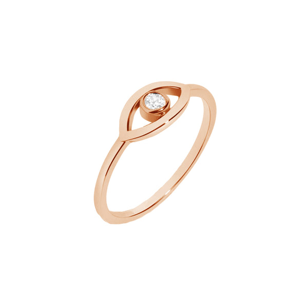 FJ0340 925 Sterling Silver Devil Eye Ring