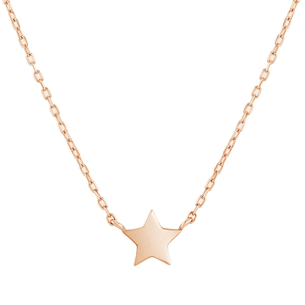 FX0917 925 Sterling Silver Simple Star Pendant Necklace For Women