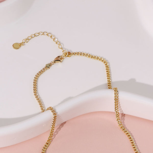 FX0890 925 Sterling Silver Curb Chain Necklace