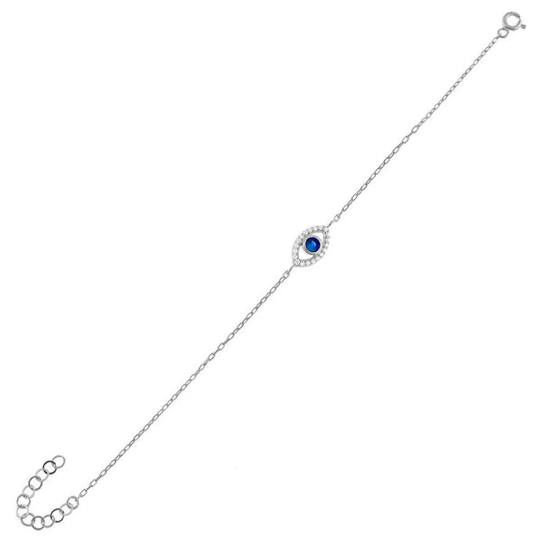 FS0166 925 Sterling Silver Cubic Zircon Eye Bracelet