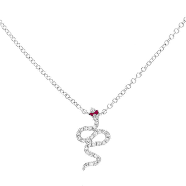 FX0183 925 Sterling Silver Snake Necklace