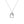 RHX1024 925 Sterling Silver Lava Square Pendant Necklace