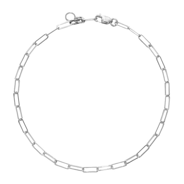 FS0150 925 Sterling Silver Boyfriend Bold Chain Bracelet