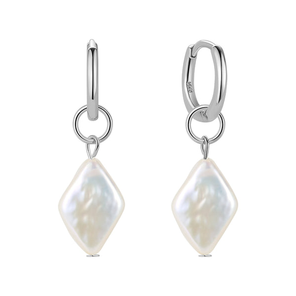 FE1699 925 Sterling Silver Freshwater Pearl Earring
