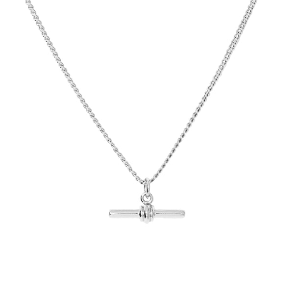 FX0363 925 Sterling Silver Toggle Necklace