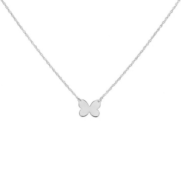 FX0190 925 Sterling Silver Butterfly Necklace