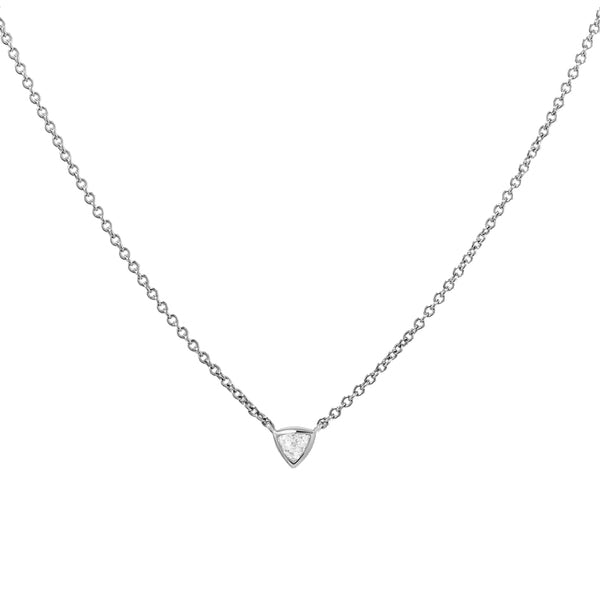 FX0516 925 Sterling Silver Cubic Zircon Pendant Necklace