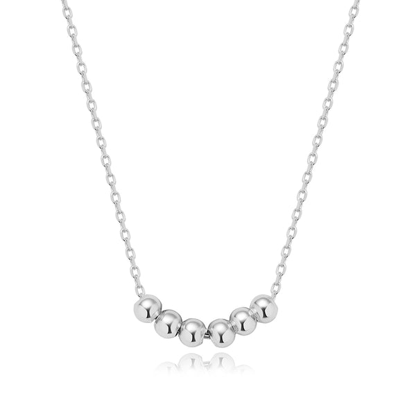 FX0302 925 Sterling Silver Bold Spheres Necklace
