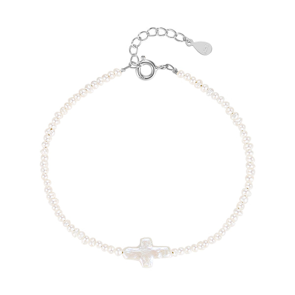 FS0251 925 Sterling Silver Freshwater Pearl Bracelets