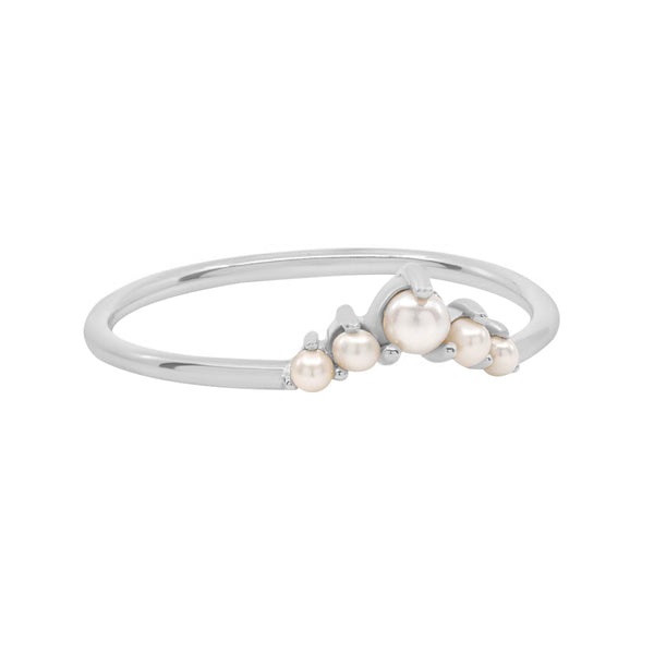 FJ0722 925 Sterling Silver Freshwater Pearl Ring