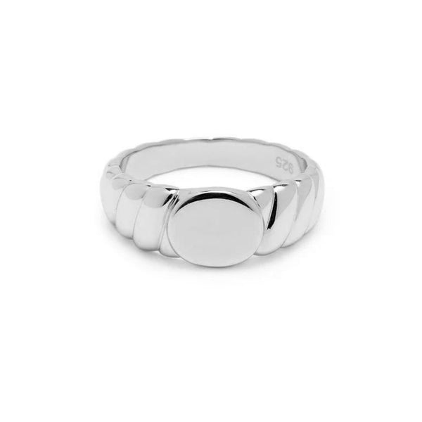 FJ0366 925 Sterling Silver Custom Dome Rings