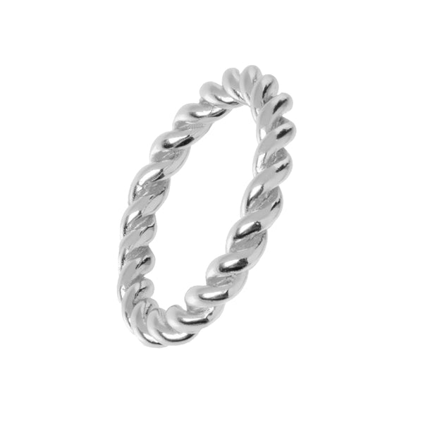 FJ0369 925 Sterling Silver Twist Rings
