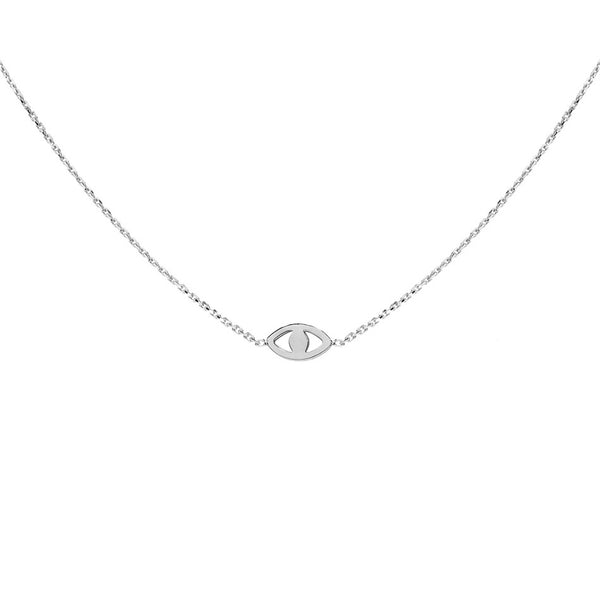 FX0225 925 Sterling Silver Blue Eye Necklace