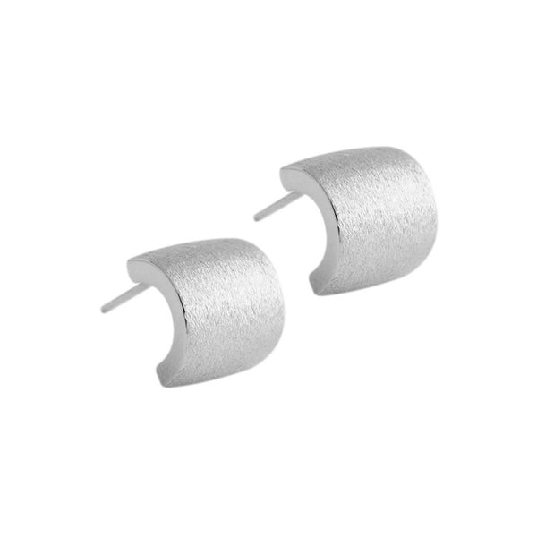 S925 RHE1006 Wide Stud Earring