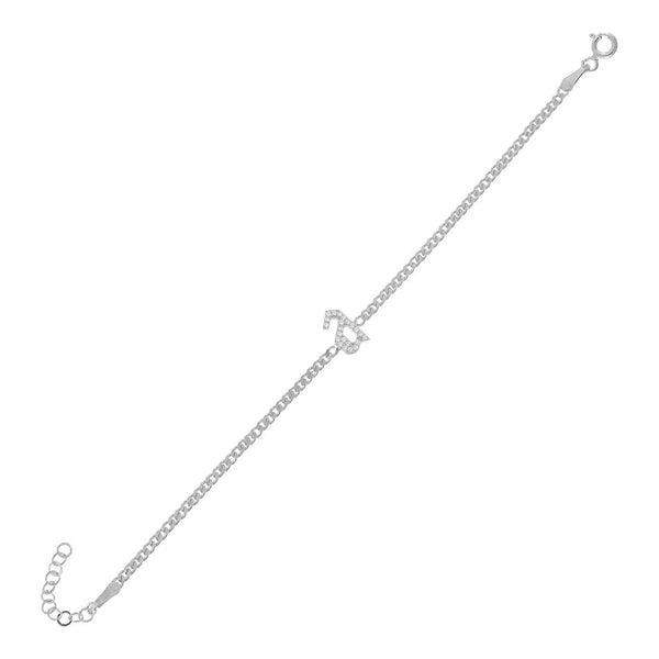 FS0203 925 Sterling Silver Letter Bracelet