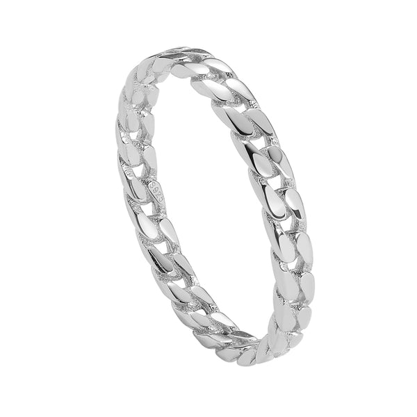 FJ0275 925 Sterling Silver Skinny Love Me Knot Ring