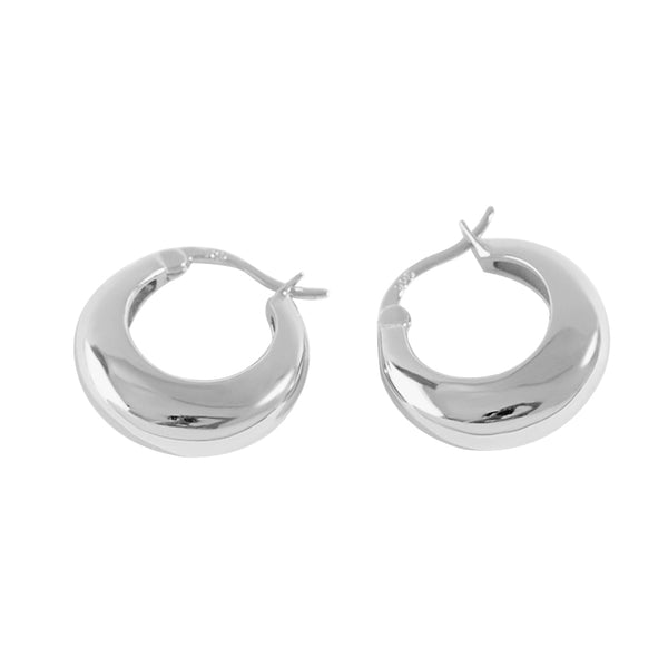 S925 RHE1003 Huggie Earring