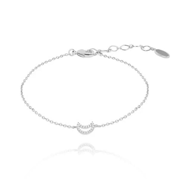 FS0002 925 Sterling Silver Moon Bracelet