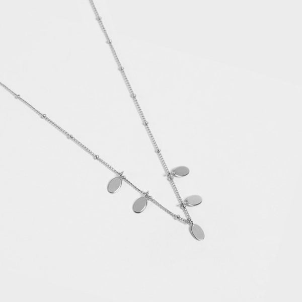 FX0177 925 Sterling Silver Coin Necklace