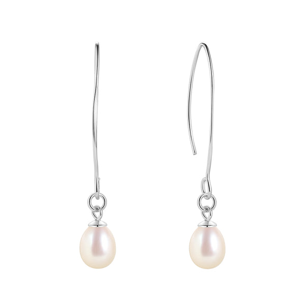 FE1693 925 Sterling Silver Freshwater Pearl Earring