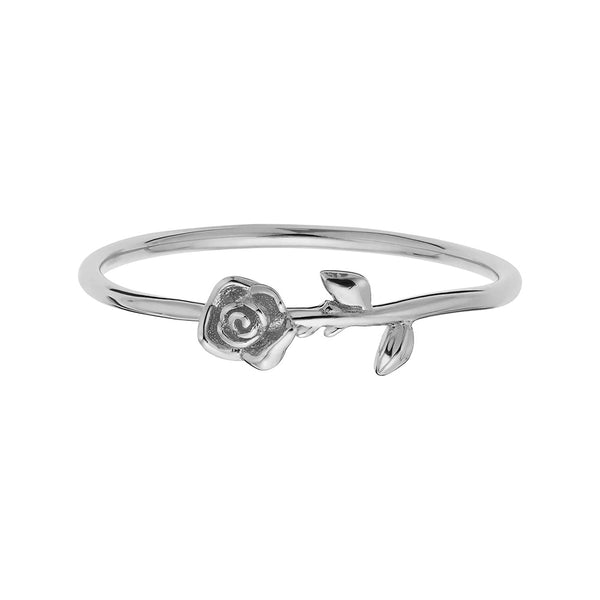 FJ0497 925 Sterling Silver Rose Flower Ring