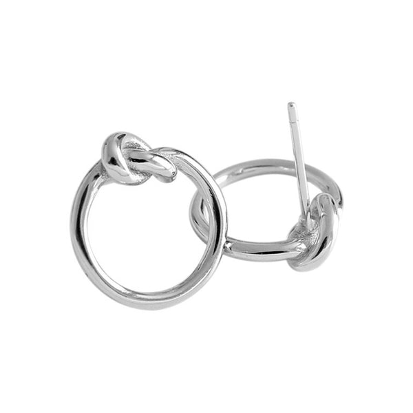RHE1044 Knot Halo Stud Earring