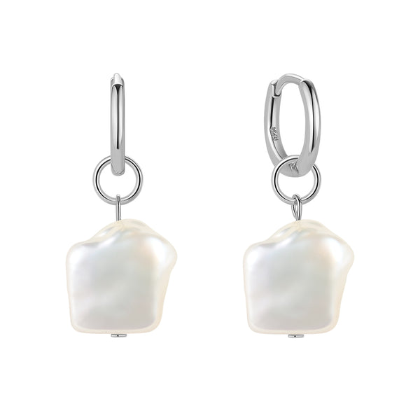 FE1697 925 Sterling Silver Freshwater Pearl Earring
