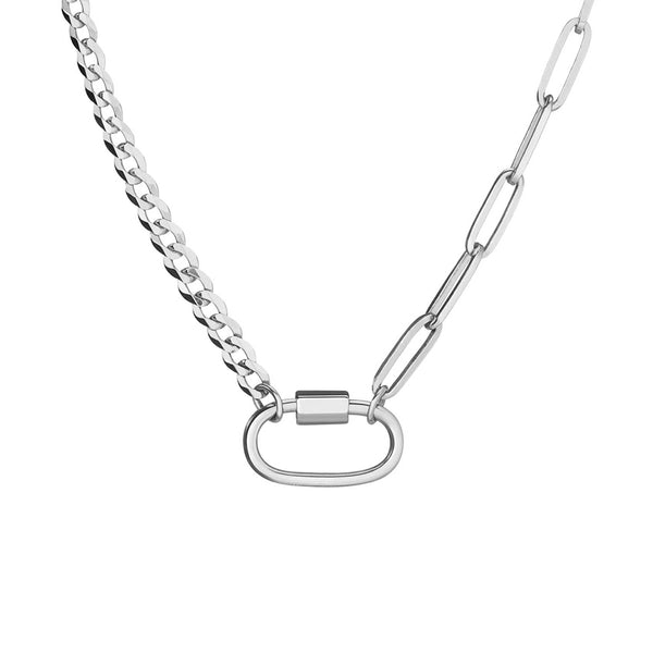 FX0545 925 Sterling Silver Unique Chain Necklace