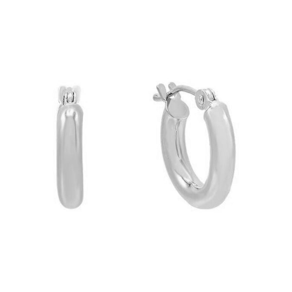 FE1771 925 Sterling Silver Huggie Women Earring