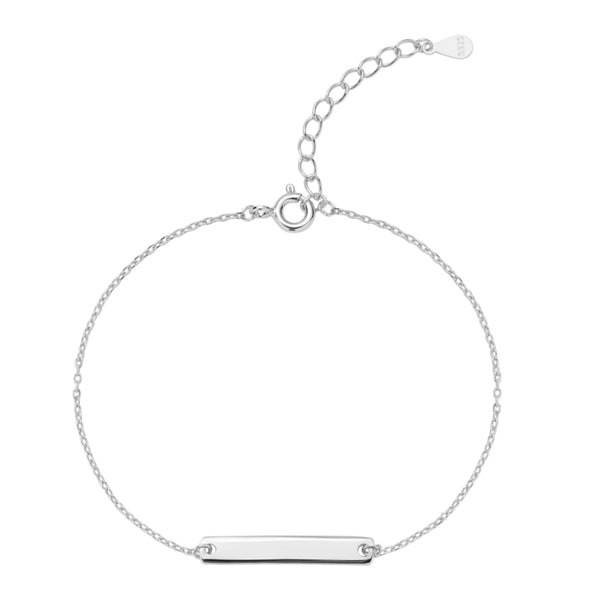 FS0099 925 Sterling Silver Simple Bar Bracelet