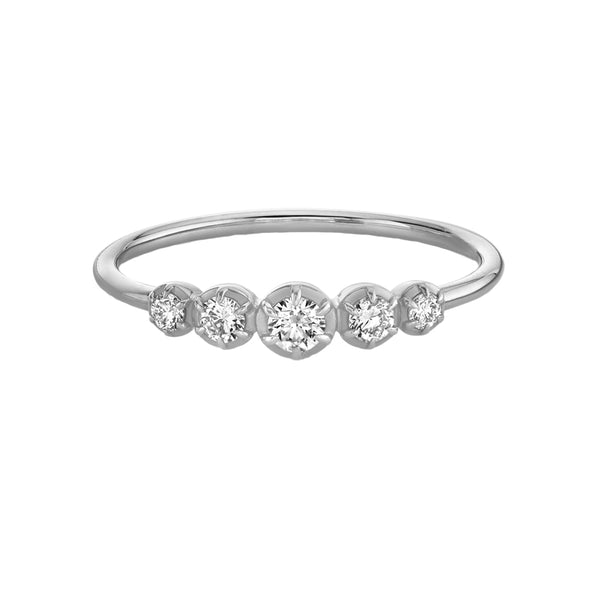 FJ0361 925 Sterling Silver Zircon Band Rings