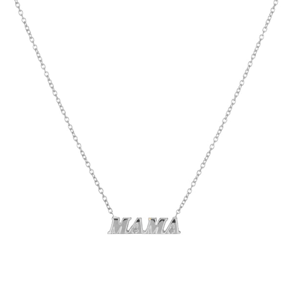 FX0438 925 Sterling Silver Fashion Design Mama Necklace