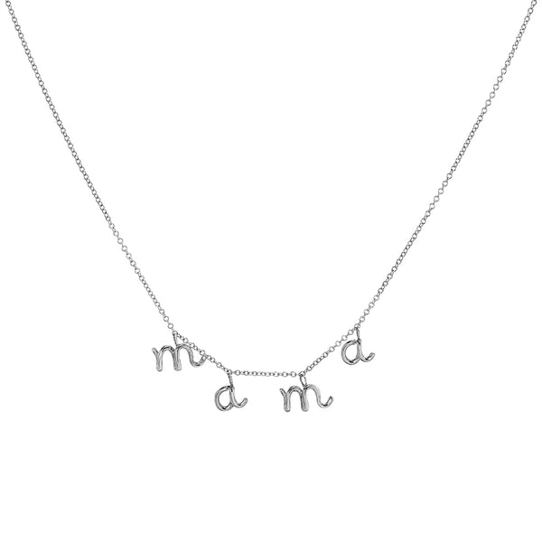 FX0484 925 Sterling Silver Mama Necklace
