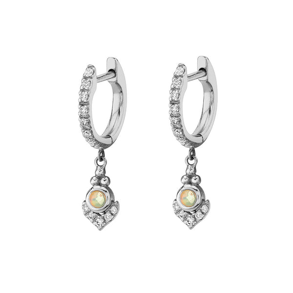 FE1908 925 Sterling Silver Women Cubic Zirconia Dangle Earrings