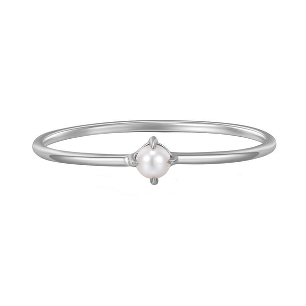 FJ0746 925 Sterling Silver Freshwater Pearl Ring