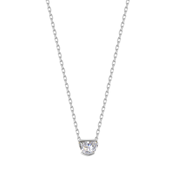 FX0855 925 Sterling Silver High Grade Cubic Zirconia Neclace