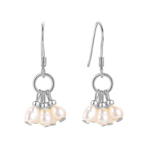FE1691 925 Sterling Silver Baroque Pearl Earring