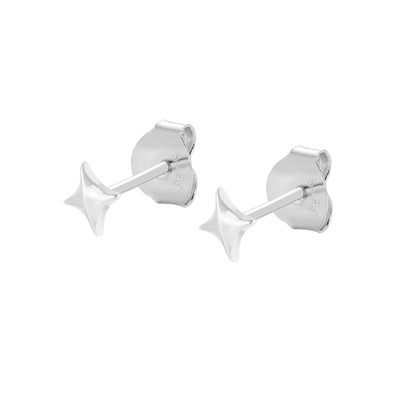 FE1934 925 Sterling Silver Mini Interstellar Star Stud Earrings