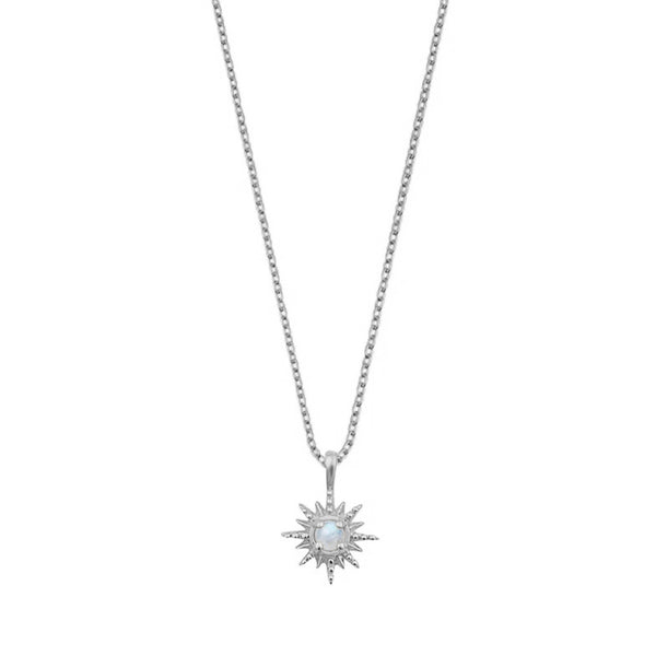 FX0456 Starburst Moonstone Necklace