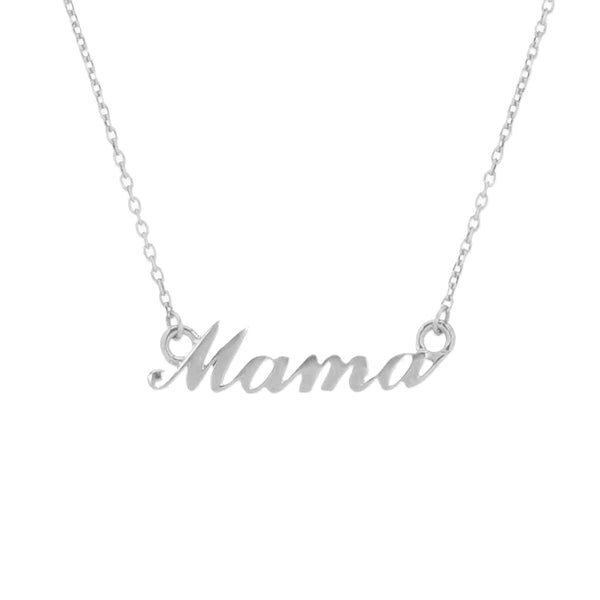 FX0467 925 Sterling Silver MAMA Pendant Necklace