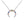 FX0103 925 Sterling Silver OX Horn Necklace with zircon