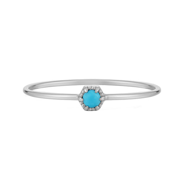 FJ0742 Claw Setting Turquoise Ring